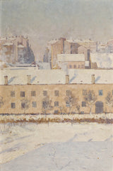 Акел-Линдман-1886-Зима-сцена-мотив-из-јужног-Стокхолма-уметност-штампа-ликовна-репродукција-зид-уметност-ид-апви0бц9м