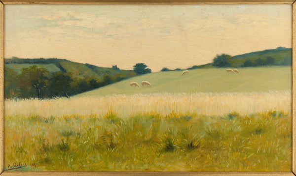 alphonse-osbert-1887-in-the-fields-of-dielette-manche-art-print-fine-art-reproduction-wall-art