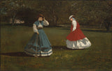 Winslow-Homer-1866-en-game-of-krokket-art-print-fine-art-gjengivelse-vegg-art-id-apxdcfbw9