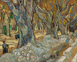 文森特·梵·高1889年，在圣雷米艺术印刷精美的艺术复制品墙上的大平面树路介意apxg0c8ak