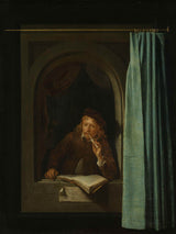 gerard-dou-1650-người đàn ông-hút-a-pipe-art-print-fine-art-reproduction-wall-art-id-apxt88gkk