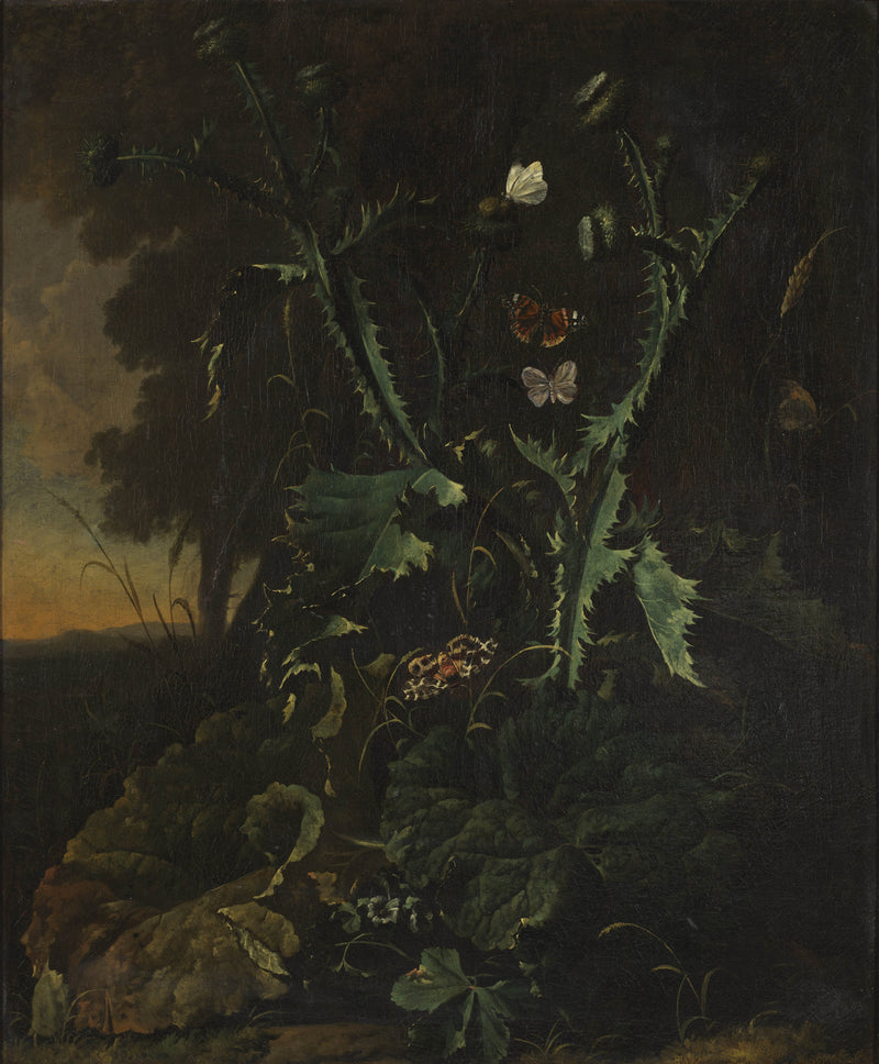 abraham-begeyn-still-life-with-thistles-and-butterflies-art-print-fine-art-reproduction-wall-art-id-apxyrugxc