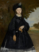 에두아르 마네-1863-부인의 초상화-brunet-예술-인쇄-미술-복제-벽-예술-id-apy813u19