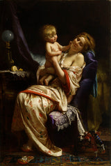 leon-bazille-perrault-1873-moederschap-kunstprint-fine-art-reproductie-muurkunst-id-apyexoa9v