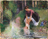 camille-pissarro-1894-người-phụ-nữ-rửa-chân-trong-một-brook-nghệ-thuật-in-mỹ-thuật-tái-tạo-tường-nghệ-thuật-id-apz7p7dad