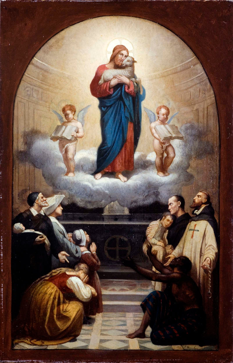 romain-cazes-1870-sketch-for-the-church-of-the-trinity-the-good-shepherd-art-print-fine-art-reproduction-wall-art