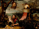 jan-mandijn-1550年，圣克里斯托弗和基督儿童艺术版画精美的艺术复制品墙艺术IDaq1y1b4ib