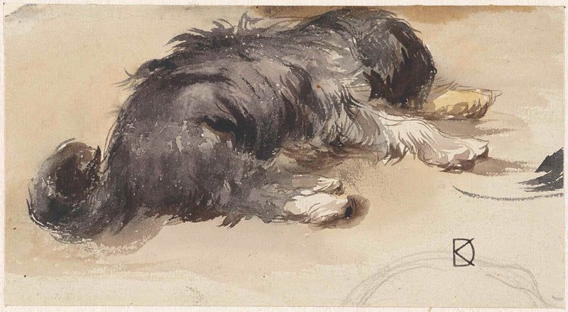 johan-daniel-koelman-1841-sleeping-dog-seen-from-behind-art-print-fine-art-reproduction-wall-art-id-aq26lt3tw
