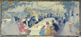maurice-chabas-1889-skitse-til-bryllupslokalet-i-rådhuset-i-den-14.-måltider-bryllupskunst-print-fin-kunst-reproduktionsvæg-kunst