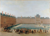 anônimo-1655-place-royale-1660-passage-of-the-king-coach-current-place-des-vosges-current-4th-district-art-print-fine-art-reproduction-wall-art