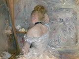 berthe-morisot-1880-ženska na stranišču-umetnost-tisk-likovna-umetnost-reprodukcija-stena-umetnost-id-aq6p2cpd3