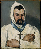 paul-Cézanne-1866-Antoine-Dominique-Sauveur-Aubert született-1817-a-művészek nagybácsi-as-a-szerzetes-art-print-fine-art-reprodukció fal-art-id-aq736mr78