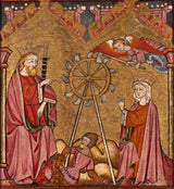onbekend-1400-Saint-Catherine-geleverd-van-het-wiel-art-print-fine-art-reproductie-muurkunst-id-aq772ojrt