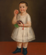 未知-1840-兒童拿著水果藝術印刷品精美藝術複製牆藝術 id-aq8er5r5n