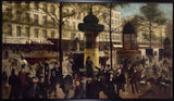 andre-Gill-1880-skice dzīvīgam bulvārim-montmartre-mūsdienu-parīzes personības-mākslas-drukas-tēlotājas-mākslas-reprodukcijas-sienas mākslas panorāma