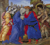 Filippino Lippi - 1497-the-meeting-of-Joachim-and-Anne-mimo-the-golden-gate-of-Jeruzalem-art-print-fine-art-reprodukčnej-wall-art-id-aqa4479vn