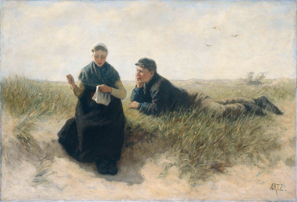 david-adolph-constant-artz-1870-boy-and-girl-in-the-dunes-art-print-fine-art-reproduction-wall-art-id-aqapbctx6