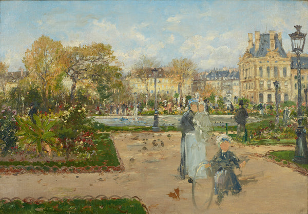 theodor-von-hormann-1888-in-the-tuileries-art-print-fine-art-reproduction-wall-art-id-aqc5qte8h