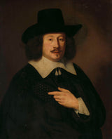 pieter-dubordieu-1638-portrett-av-en-mann-kunsttrykk-fin-kunst-reproduksjon-veggkunst-id-aqd9ra0kc