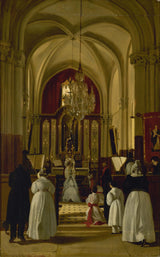 auguste-de-chatillon-1836-the-first-communion-leopoldina-in-fourqueux-8-1836-XNUMX-art-print-fine-art-reproduction-wall-art