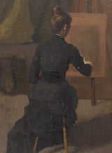 एम्मा-एच-बेकन-1875-एक-चित्रफलक-कला-प्रिंट-ललित-कला-प्रजनन-दीवार-कला-आईडी-aqe0x9jbi पर बैठी महिला