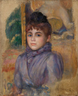pierre-auguste-renoir-1885-retrato-de-uma-jovem-retrato-de-uma-jovem-impressão artística-reprodução de belas artes-arte-de-parede-id-aqei1e906