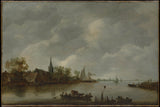 jan-van-goyen-view-river-with-a-village-Church-art-print-fine-art-reproduction-wall-art-id-aqep77gof