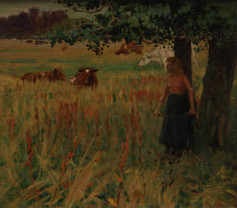 james-nairn-1893-girl-with-cattle-art-print-fine-art-reproduction-wall-art-id-aqer7oqnw