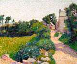 henri-delavallee-1887-a-rua-sob-o-sol-em-porto-manech-a-estrada-sob-luz-do-sol-art-print-fine-art-reproduction-wall-art-id-aqeuluirb