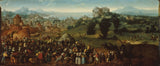 jan-van-scorel-1520-landschap-met-toernooi-en-jagers-kunstprint-fine-art-reproductie-muurkunst-id-aqfcooi1f