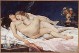 Gustavs-Kurbets-1866-the-sleep-art-print-fine-art-reproduction-wall-art