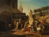 卡爾馮海德克-1841-遊擊戰爭期間西班牙城鎮保衛戰的場景-藝術印刷品-精美藝術-複製品-牆藝術-id-aqh13x6ps