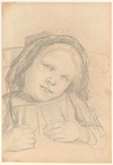 जोज़ेफ़-इज़राइल-1834-सीने पर हाथ रखे हुए लड़की-कला-प्रिंट-ललित-कला-प्रजनन-दीवार-कला-आईडी-aqhbz7lz3