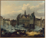 hippolyte-lecomte-1830-tấn công-city-hall-july-28-1830-art-print-fine-art-reproduction-wall-art