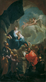 弗朗茲-安東-帕爾科-1766-受人尊敬的加冕麥當娜和兒童聖人藝術印刷品精美藝術複製品牆藝術 id-aqjcvpst5
