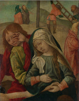 Delftas meistars 1500-jaunava un svētais Džons sēro pār Kristus ķermeni.