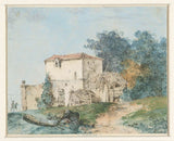 路易斯-加布里埃爾-莫羅-1750-鄉村別墅景觀藝術印刷精美藝術複製品牆壁藝術 id-aqjwwlrze