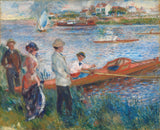 皮埃尔·奥古斯特·雷诺阿1879年，桨手在乍得的艺术打印精美的艺术复制品墙艺术id-aqke9wv5y