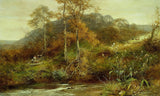 david-Bates-1889-őszi-folyó jelenet-the-patak-művészet-print-képzőművészeti-reprodukció-fali art-id-aqkv8w4a5