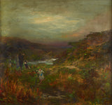 petrus-van-der-velden-1912-landskab-med-figurer-kunsttryk-fin-kunst-gengivelse-vægkunst-id-aqkxwe8x0
