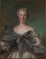 ジャン・マルク・ナティエ-1744-マリー・フランソワーズ・ド・ラ・クロプトの肖像-サン・アブレ・マーキス・ダルジャンス生まれ-1714-アート・プリント-ファイン・アート-複製-ウォール・アート-ID- aqm3k4716