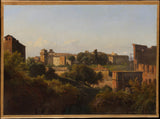 查尔斯·雷蒙德 1822 年帕拉丁的罗马斗兽场和君士坦丁凯旋门景观艺术印刷品美术复制品墙艺术 id-aqmaza4xb