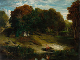 celestin-francois-nanteuil-1841-i-skoven-kunsttryk-fin-kunst-reproduktion-vægkunst-id-aqml06sea