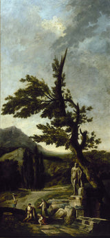 休伯特-羅伯特-1790-法爾內塞-赫拉克勒斯-藝術印刷品-精美藝術-複製品-牆壁藝術
