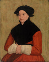sør-tysk-mester-1528-portrett-av-en-kvinne-kunsttrykk-fin-kunst-reproduksjon-veggkunst-id-aqo85j4y5