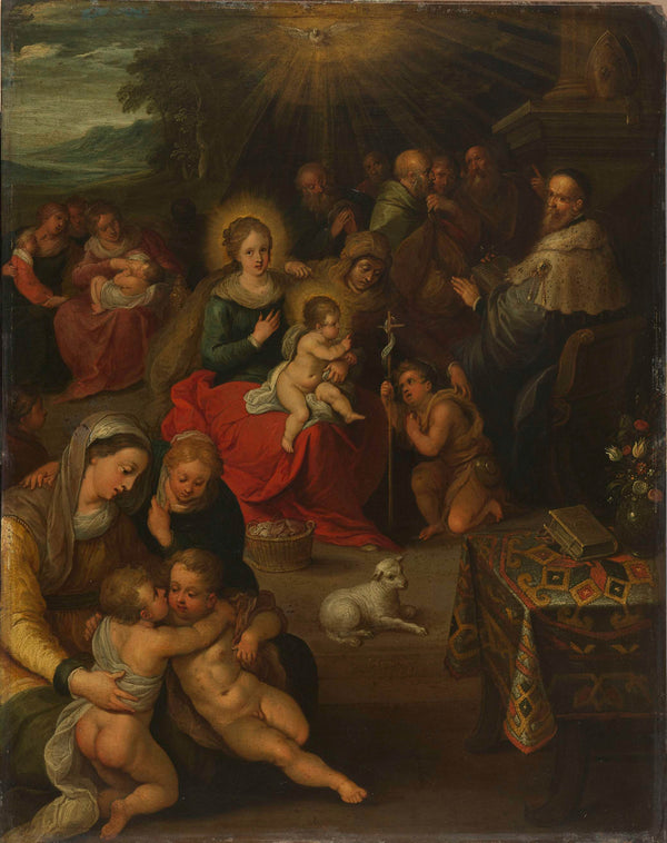 frans-francken-ii-1616-allegory-of-the-christ-child-as-the-lamb-of-god-art-print-fine-art-reproduction-wall-art-id-aqokx350c
