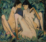 otto-mueller-1920-три-жени-во-дрво-уметност-печатење-фина-уметност-репродукција-ѕид-уметност-id-aqoo3qvm9