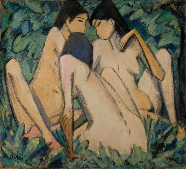 otto-mueller-1920-three-women-in-a-wood-art-print-fine-art-reproduction-wall-art-id-aqoo3qvm9