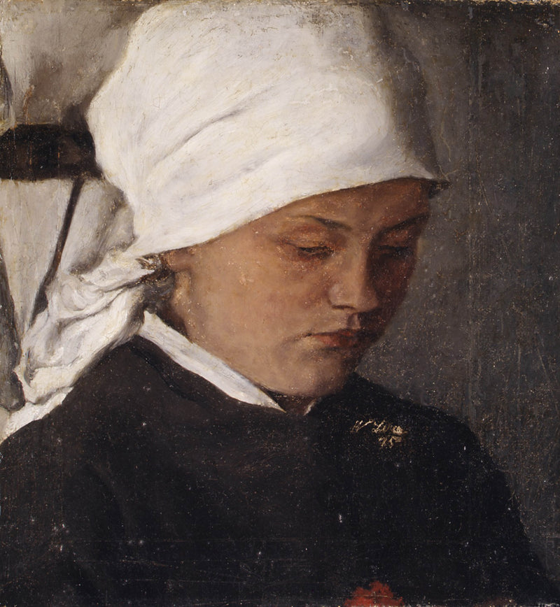 wilhelm-leibl-1885-peasant-girl-with-a-white-headcloth-art-print-fine-art-reproduction-wall-art-id-aqp56cwvd