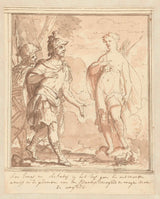 馬修斯-特韋斯滕-1700-埃埃納斯和阿奇特遇見維納斯的藝術印刷品美術複製品牆藝術 id-aqqb2br09